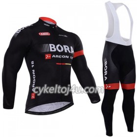 Cykeltrøje Langærmet + Bib Cykelbukser 2017 Bora-Hansgrohe N003